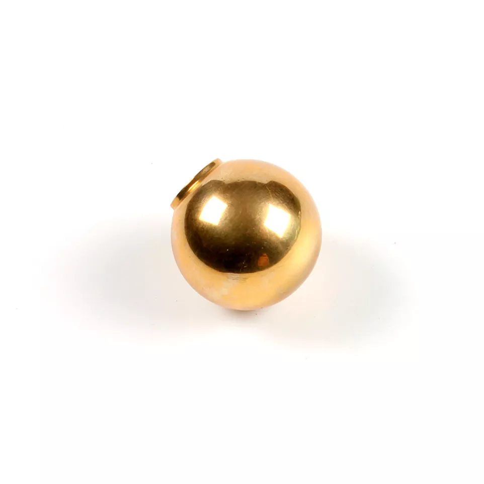 Bouton boule DU9090 12mm laiton poli...
