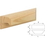 Houten handgreep 96mm...