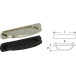 PURE britannium retro handvat 96mm geaderd ijzer / pce