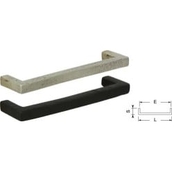 PURE Britannium Square Handle 160mm Aged Iron per piece
