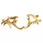Louis XV Style Polished Brass Pull Handle 160x50mm per Piece