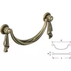 Patinated Brass Handle No 1206 per piece