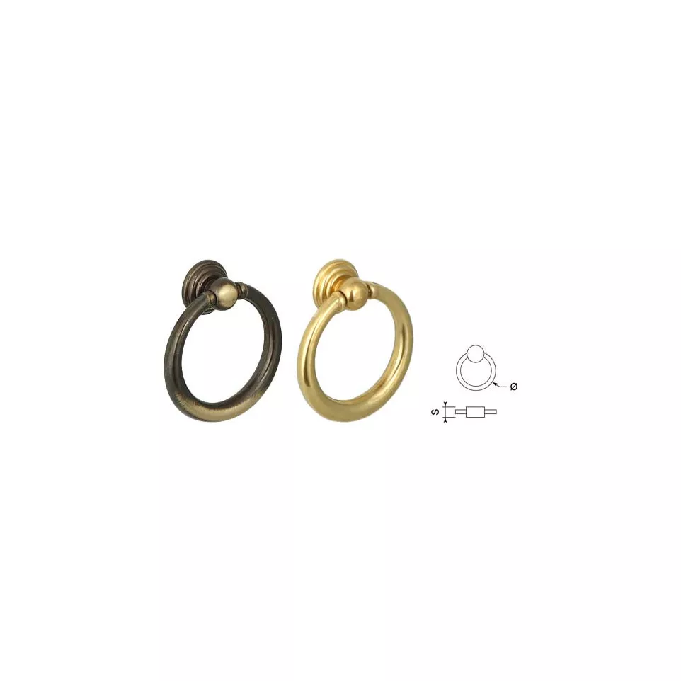 Polished Brass Furniture Ring No.1022...