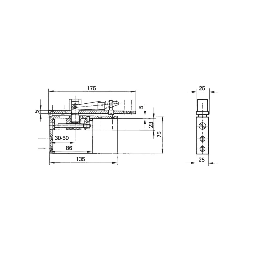 GEZE adjustable top pivot hinge for...