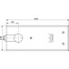 Brushed Stainless Steel Cover Plate for dormakaba BTS 84 Floor Spring per piece