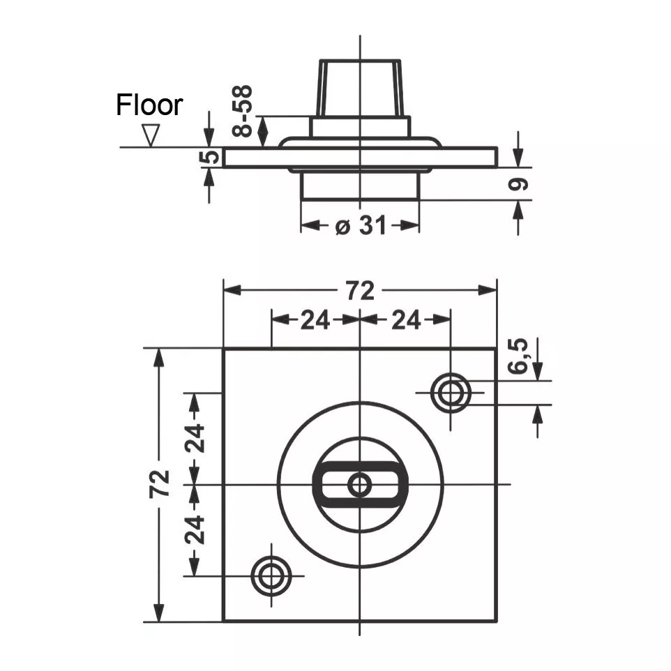 Dorma 7471K Standard Duty Floor...