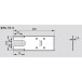 Plaque inox brossée pour Dorma BTS 75 V / pce