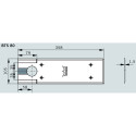 Plaque inox brossée pour Dorma BTS 80 / pce