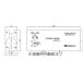 Dorint DFG885 stainless steel hydraulic glass hinge pivot with 90° hold open Force 5 / pc