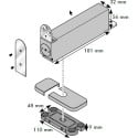 Dorint Concealed Floor Spring with Hold Open 90° DFG893 Size 3 per piece
