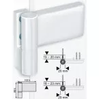 Dr. Hahn KT-EV Hinge 15-20mm Overlay Raw Finish per Piece