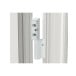 Paumelle à rouleau KT-RKN 2 lames à broche longue pour chant 0° vantail max 90 Kg Noir Mat / pce