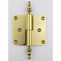 Paumelle alu Argenta 80x80 A laitonné poli droite / pce