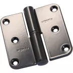 Argenta aluminium scharnier 80x80 A zwart RAL 9005 rechts / pce