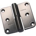 Argenta aluminium scharnier 80x80 A zwart RAL 9005 links / pce