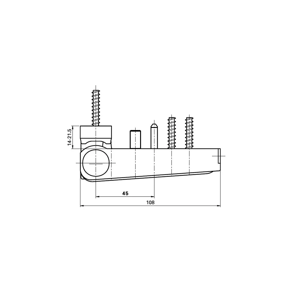 Roto HTB108-45 Overlay Hinge...