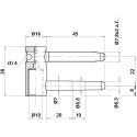 Otlav Exacta 495 3D Adjustable Zinc Female Hinge / pc