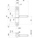 Fiche mâle et femelle P50 Ø15mm sur platine pour le PVC maximum 40Kg laqué blanc / pce