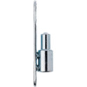 P50 Ø15mm mannelijke plug op plaat voor PVC maximaal 40kg zilver / pce