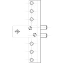 Gabarit pour fiche Ursus 3D Ø16mm pour porte PVC / pce