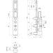 Ursus 3D Ø16mm plug voor PVC deuren tot 100kg wit / pce