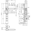 Ursus 3D Male Plate Mount Hinge Pin Ø16mm for PVC Door up to 100kg White per piece