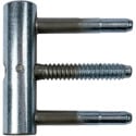Ursus 3D Female Socket 3-Pin 16mm for PVC Door up to 100kg Grey 9F per piece
