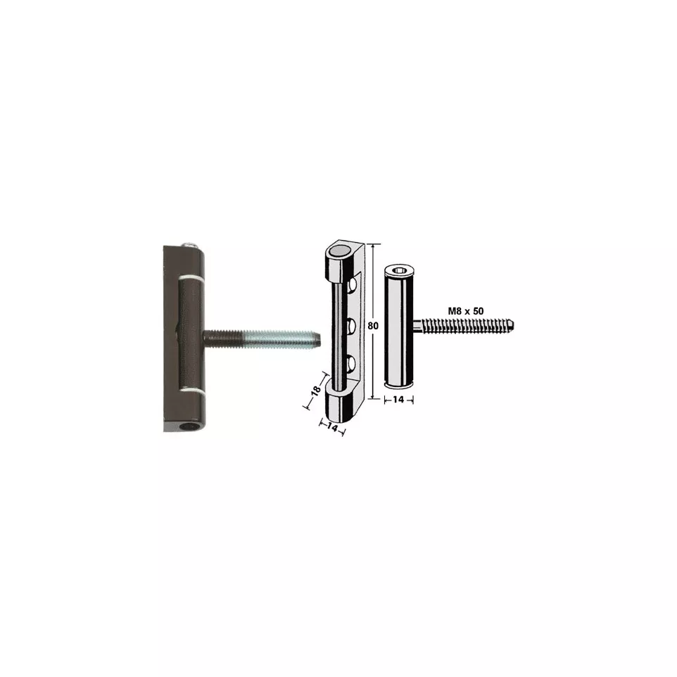 Otlav P06 Surface-Mounted Hinge for...