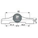 Scharnier 2 bladen Turband 4 AT BRUT 86/41,5-44,5mm / pce
