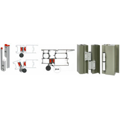 Dr. Hahn clamp hinge for 16mm groove profile Aliplast aluminum natural EV1 finish per piece