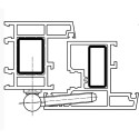 Kabelschroef K3150 DIN links wit 9016 / pce
