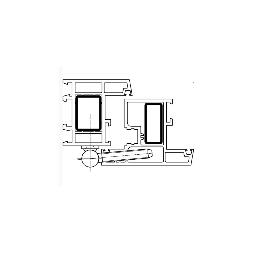 Kabelschroef K3150 DIN links wit 9016...