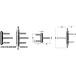 Herkula Brass-Plated Three-Pin Hinge 20x165mm per piece