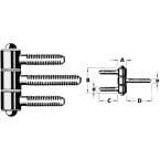 Anuba zinc-plated hinge...