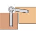 Fiche Anuba zingué à 2 broches 13x48mm / pce