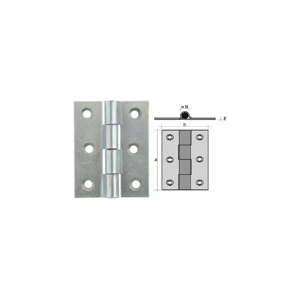 Riveted Hinge Leaf with Knuckles HGD...