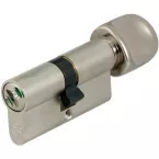 Europrofil-cilinder (PZ) met kijkglas en knop voor WC / pce