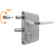 LOCINOX Gate Lock for 40mm Square Tube Silver / pce