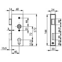 Narrow Weld-On Lock Box for 30mm Profile per piece