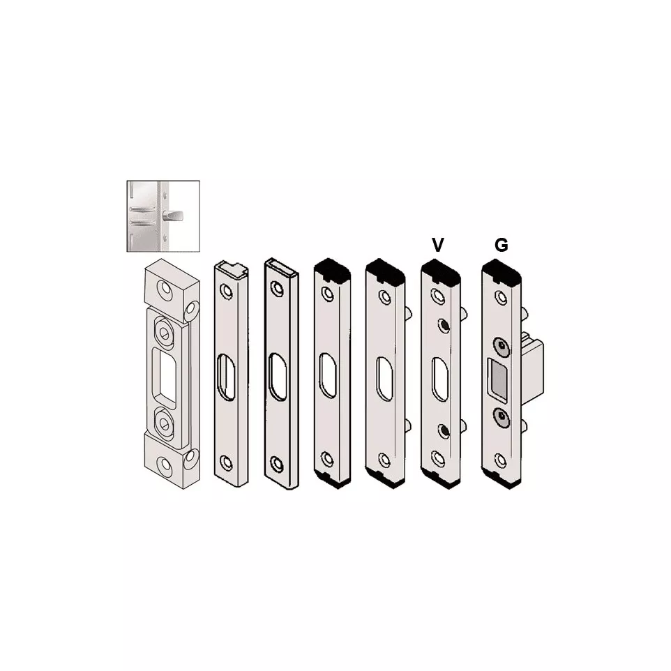 Round Bolt Strike Plate 2325 TROCAL...
