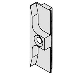 Round Roller Strike Plate 8092 Kommerling 1232/1249 per piece