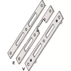 KFV 8050 Central Strike Plate ALU Euronut per piece