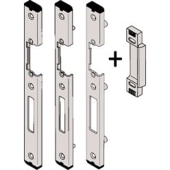 Gâche centrale réglable en U zinguée pour le PVC USB 25-919E/31L-M avec AT116-08 pour Thyssen Inoutic droite (DIN L) / pce