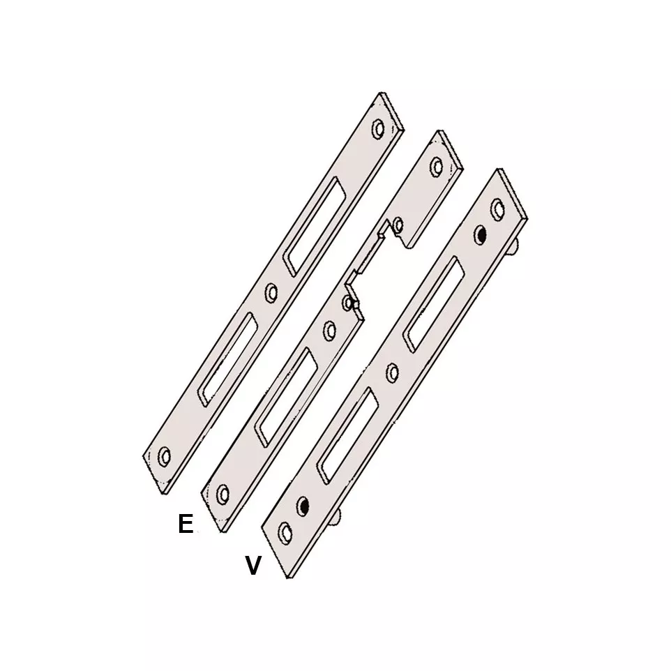 Gâches centrale KFV n°8050 bois 4mm /...