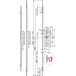 R2 meerpuntscilinderslot met 2 rollen F16/35/70 1800mm / pce