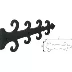 Fausse penture fer forgé noir 306 150mm / pce