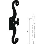 Black forged iron dummy...