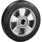 Roue seule en caoutchouc à corps en aluminium / pce