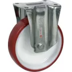 Fixed Polyurethane and Stainless Steel Caster per Piece