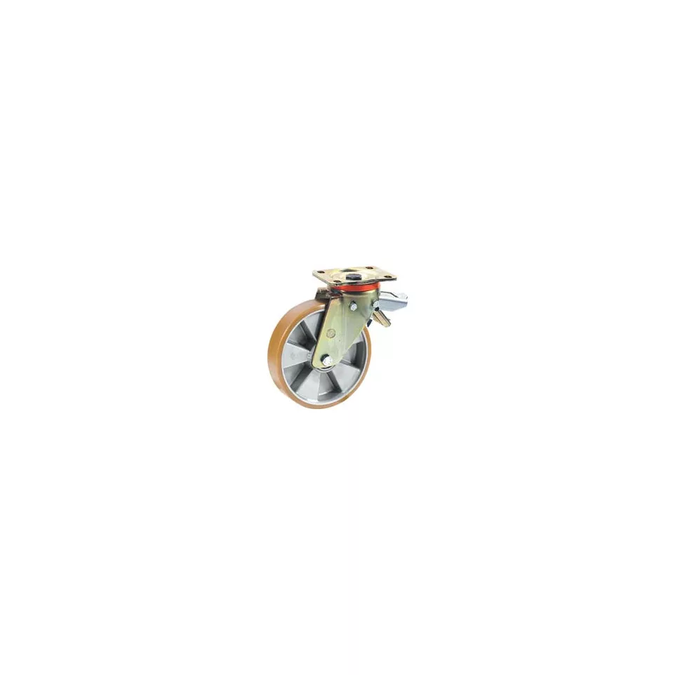 Polyurethane Swivel Plate Caster with...